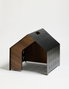 Hanah Home Vidar Black Casa para Mascotas Metal MDF Negro 50x50x50 cm Interior Acogedor y Elegante